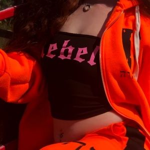 Cute &Pink Rebel Tup top